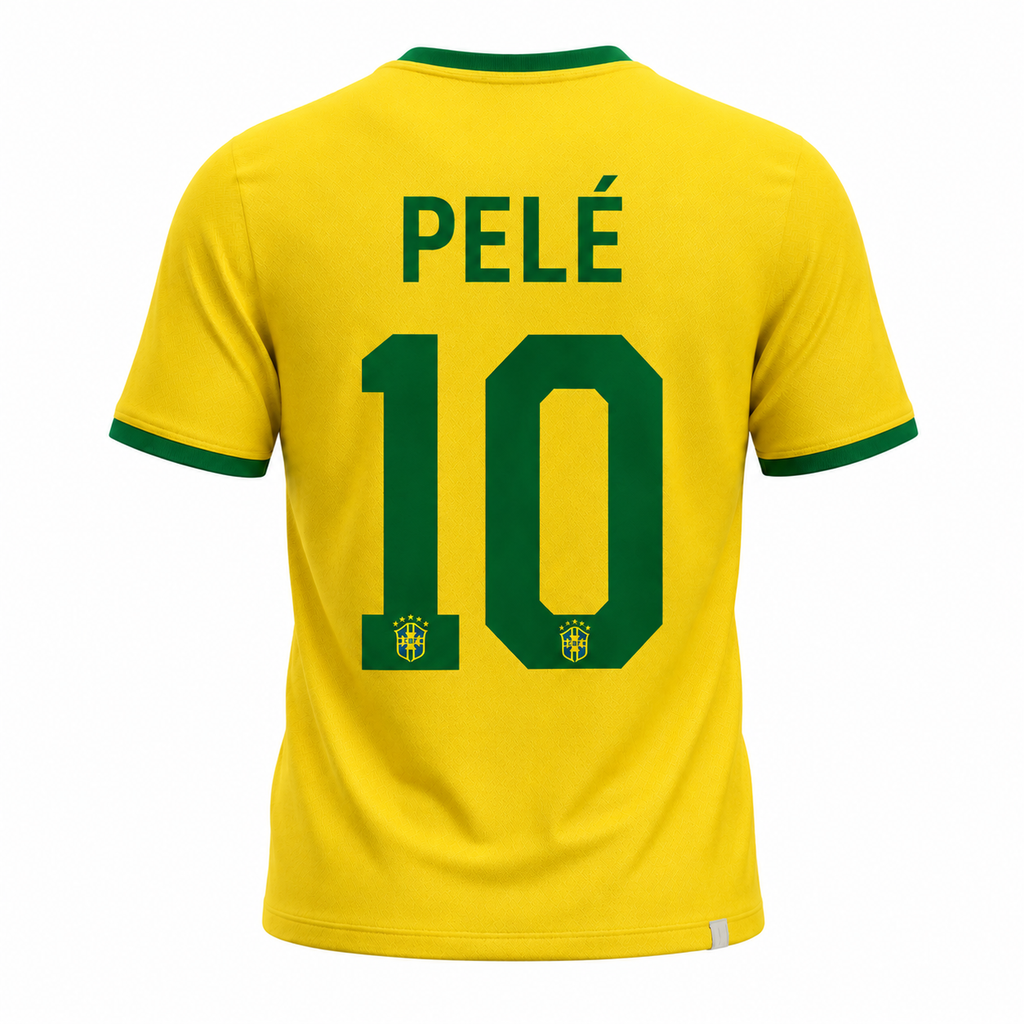 Camisa Seleção Brasileira Amarela Lançamento 2026/27 - Pelé 10