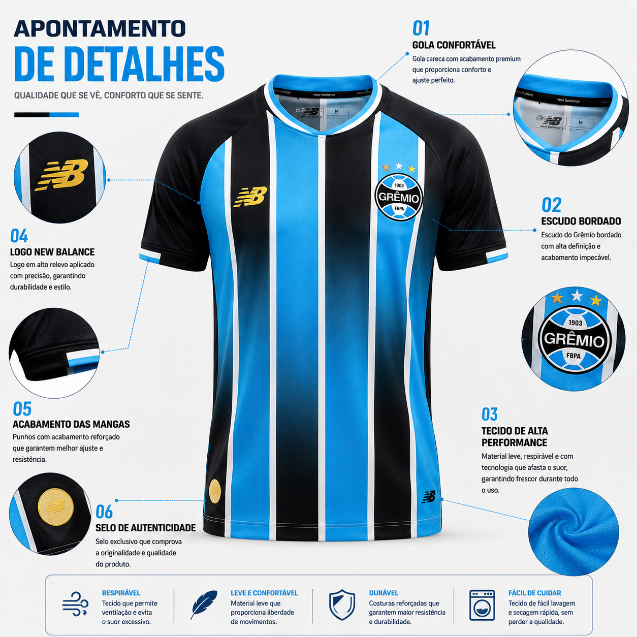 Camisa Grêmio Lançamento 2026