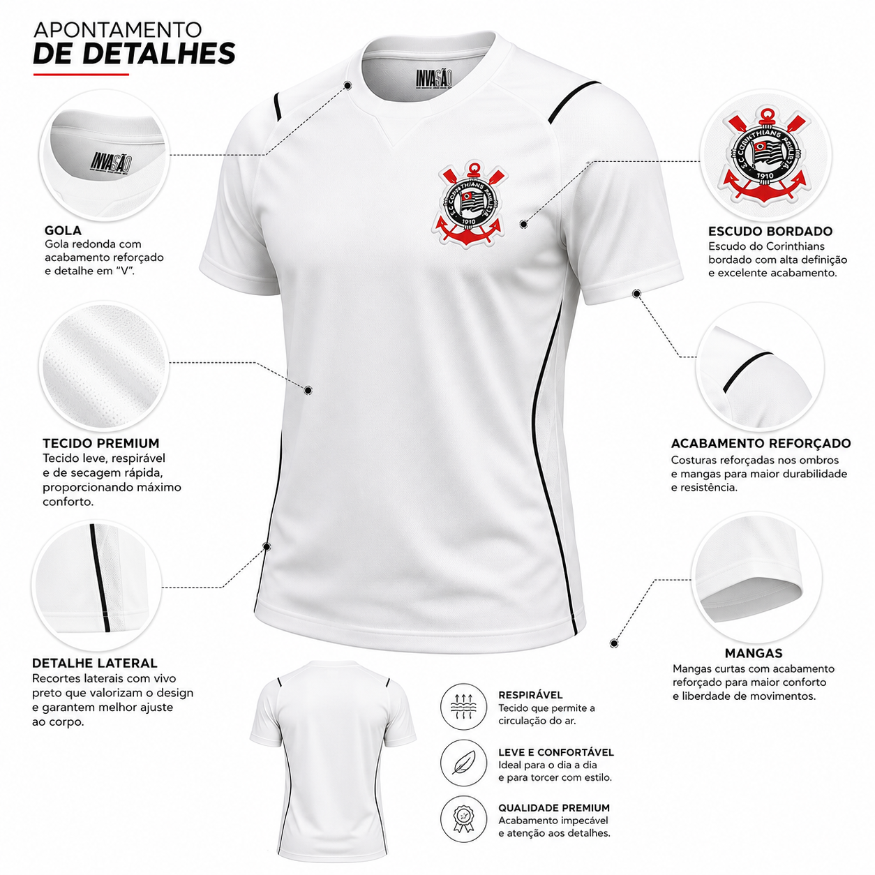 Camisa Corinthians Branco 2026/27